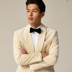J. Crew Velvet  Bow Tie - black